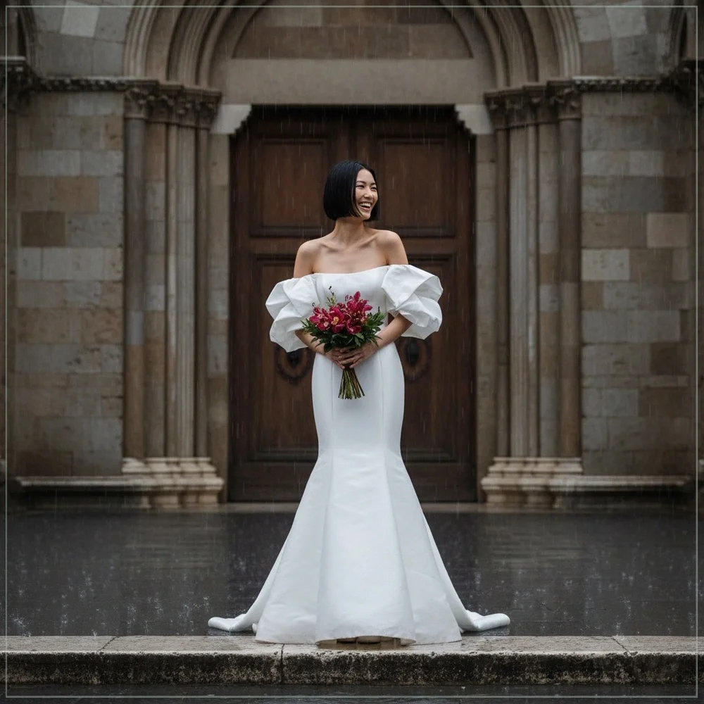 $8500 Monique Lhuillier ‘Admire’ Mikado Silk Runway Bridal Gown - Picture 8 of 16